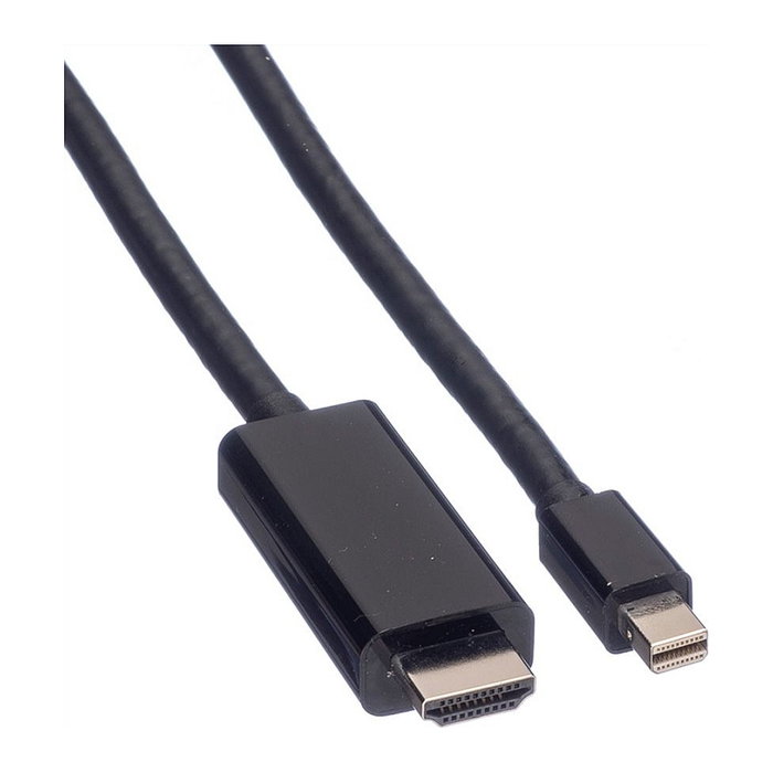 VALUE Mini DisplayPort Cable 1.2 3 m Hembra a Hembra Negro - 3840 x 2160 px 4K UHD