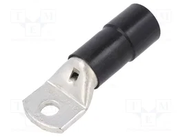 BM GROUP Terminal de anillo tubular aislado M12 13mm negro