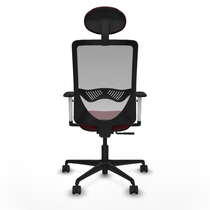 PIQUERAS Y CRESPO Silla de oficina Zulema con mecanismo Sincro, Granate y Gris PIQUERAS Y CRESPO Silla de oficina Zulema con mecanismo Sincro, Granate y Gris