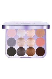 Pearl Glow Shimmering, Resplandeciente, Paleta de ojos, 12 tonos, 3.3 g