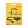 DeLOCK 87700 HDMI Splitter 1 Entrada a 2 Salidas 4K 3840 x 2160, Cable 0.6 m, Negro
