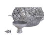 DKD Home Decor Lámpara de Techo de Metal Plateado Estilo Árabe