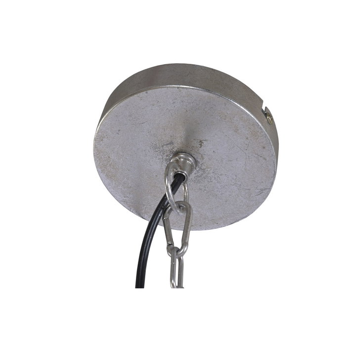 DKD Home Decor Lámpara de Techo de Metal Plateado Estilo Árabe