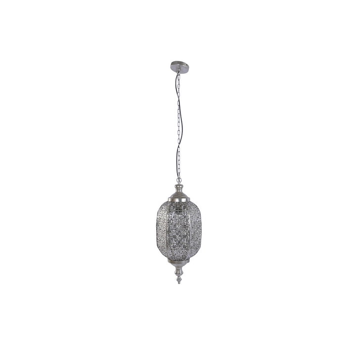 DKD Home Decor Lámpara de Techo de Metal Plateado Estilo Árabe