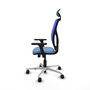 PIQUERAS Y CRESPO Silla de oficina Motilla Azul cielo y Azul con mecanismo Sincro/Traslack
