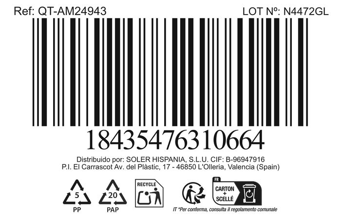Ambare Fiambrera Hermética Redonda 20.5 cm 1.3 L (6 Unidades)