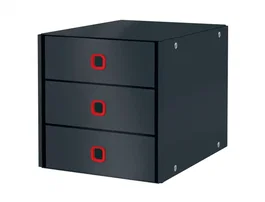 Leitz Click&Store Fichero de Sobremesa con 3 Cajones, Gris, 83x358x443 mm