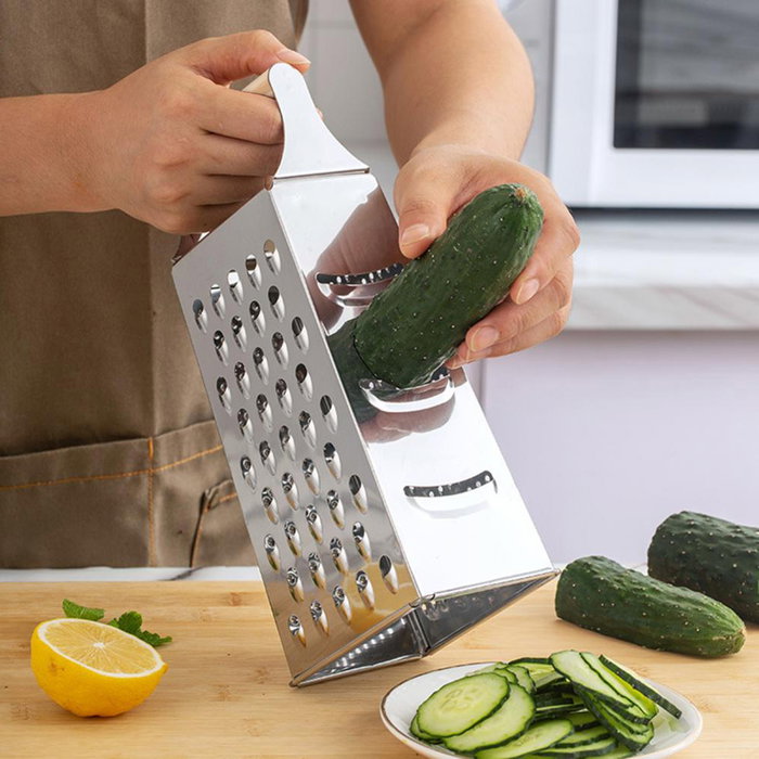 Inde Rallador Multiusos Asa Bambú 21.5 cm Qutti Inde (24 Unidades)