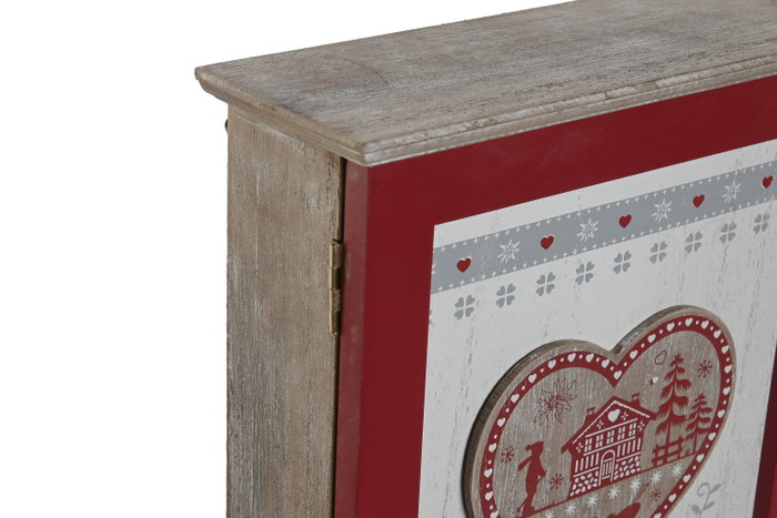DKD Home Decor Guardallaves Rojo Blanco 6.5 x 26 x 20 cm (4 Unidades)