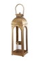 DKD Home Decor Farola Vintage Dorada de Aluminio y Cristal, 17 x 17 x 78 cm