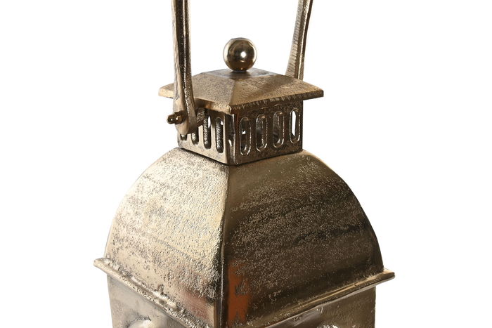 DKD Home Decor Farola Vintage Dorada de Aluminio y Cristal, 17 x 17 x 78 cm