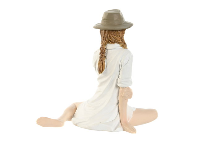 DKD Home Decor Figura de Resina Chica con Sombrero, Surtido de 2 Unidades DKD Home Decor Figura de Resina Chica con Sombrero, Surtido de 2 Unidades