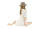 DKD Home Decor Figura de Resina Chica con Sombrero, Surtido de 2 Unidades
