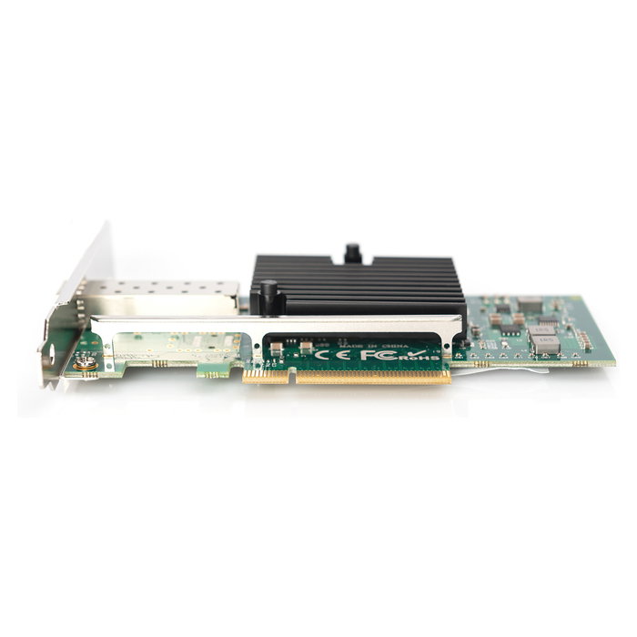 Digitus SFP+ 10G PCIe - Tarjeta de red 10 Gbit/s PCI Express 3.0 x8 con conector SFP+, chipset Intel 82599EN, incluye soporte de perfil bajo para servidores y PCs
