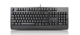 Lenovo Preferred Pro II USB Keyboard French QWERTY Teclado con Cable Negro