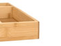 Kinvara Cubertero de Bambú 5 Compartimentos 37x4.5x30 cm Color Natural (Set de 8)