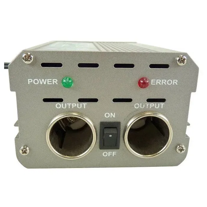 Htc Equipement Convertidor 15A 24/12V con Carcasa de Metal Ventilada y Protección de Polaridad Inversa (180W)