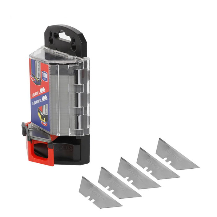 Workpro Cuchillas Trapezoidales 100 Unidades SK2 Duraderas Compatibles con Cúteres Plegables