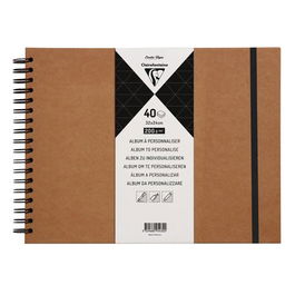 Album De Fotos Clairefontaine Diy Kraft Tapa Dura 32X24 Cm 40H 200G