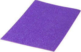 PRYSE Goma Eva Purpurina Biodegradable Hoja 40x60 cm Lila (Pack de 10)