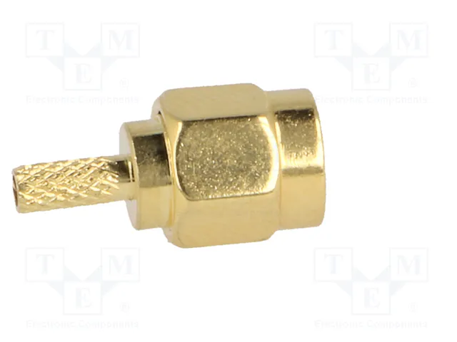 4CARMEDIA Conector de Antena Recto SMA-A para RG174 4CARMEDIA Conector de Antena Recto SMA-A para RG174