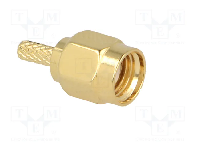 4CARMEDIA Conector de Antena Recto SMA-A para RG174 4CARMEDIA Conector de Antena Recto SMA-A para RG174