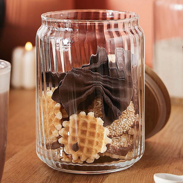 Luminarc Tarro NOVA JAR de 1L con tapa de bambú