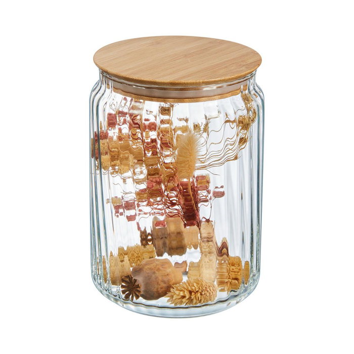 Luminarc Tarro NOVA JAR de 1L con tapa de bambú