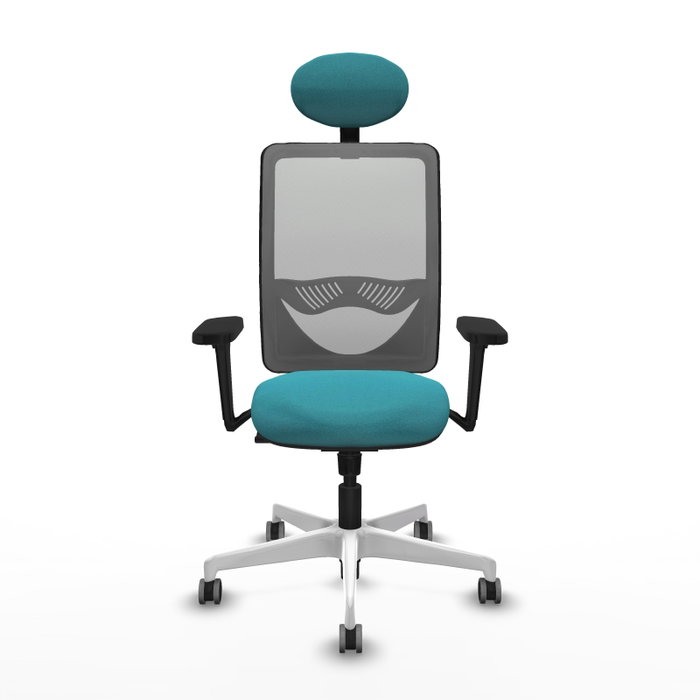 PIQUERAS Y CRESPO Silla de oficina Zulema con mecanismo Sincro, Turquesa y Gris PIQUERAS Y CRESPO Silla de oficina Zulema con mecanismo Sincro, Turquesa y Gris