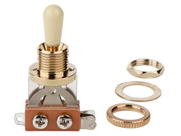 Boston Interruptor 3 Vías Dorado Tapa Marfil