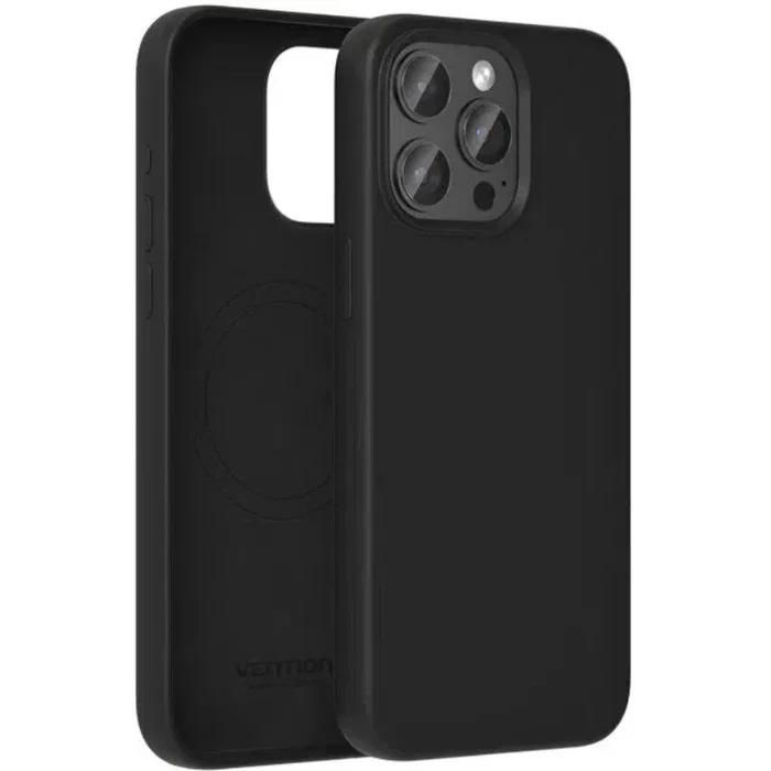 Vention Kudb0-40 Funda de Silicona Líquida con MagSafe Compatible para iPhone 13 Pro Max - Negro