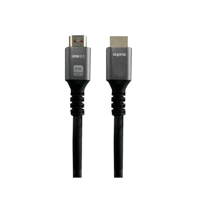 Approx APPC64 Cable HDMI 2.1 Macho/Macho 3 Metros - Soporta Resolución 8K 48Gbps, HDR10, HDCP 2.2, ARC, Ethernet para PS5, Xbox, PC, TV