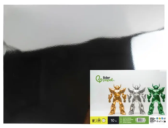 Liderpapel Cartulina Metalizada Plata 50x65 cm 235g/m2 Liderpapel Cartulina Metalizada Plata 50x65 cm 235g/m2