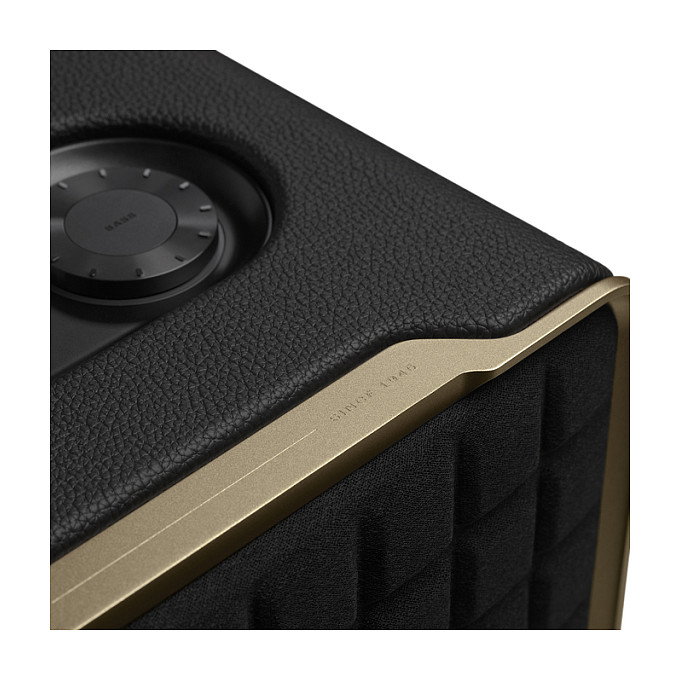 JBL Authentics 500 - Altavoz Bluetooth WiFi de 3.1 canales, Subwoofer de 16.5 cm, 270W, Negro/Oro, con USB-C, AirPlay, para uso universal, 135W RMS