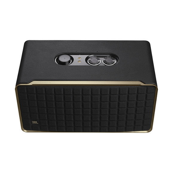 JBL Authentics 500 - Altavoz Bluetooth WiFi de 3.1 canales, Subwoofer de 16.5 cm, 270W, Negro/Oro, con USB-C, AirPlay, para uso universal, 135W RMS