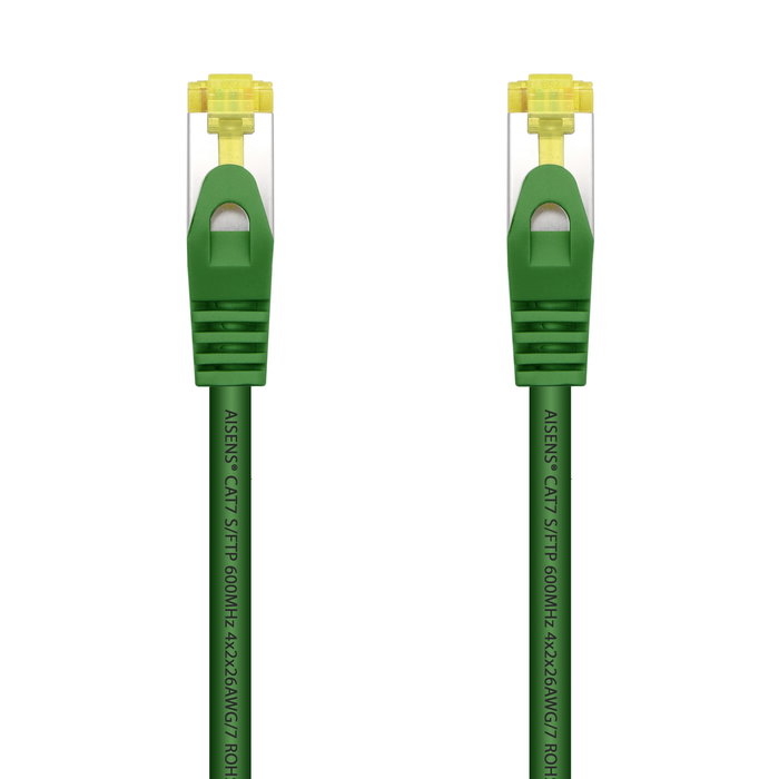 AISENS - CABLE DE RED LATIGUILLO RJ45 LSZH CAT.7 600 MHZ S/FTP PIMF AWG26, VERDE, 25CM AISENS - CABLE DE RED LATIGUILLO RJ45 LSZH CAT.7 600 MHZ S/FTP PIMF AWG26, VERDE, 25CM