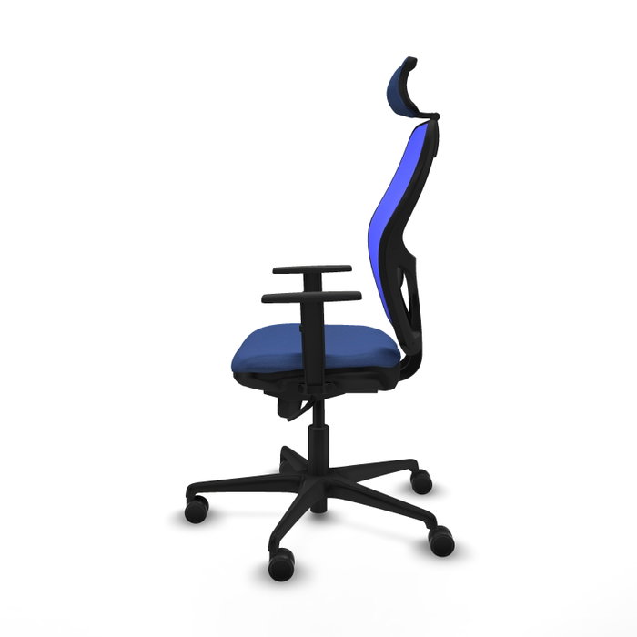 PIQUERAS Y CRESPO Silla de oficina Jorquera con mecanismo Sincro, Tela Azul marino y Malla Azul PIQUERAS Y CRESPO Silla de oficina Jorquera con mecanismo Sincro, Tela Azul marino y Malla Azul