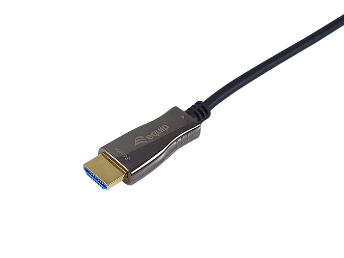 Equip 119439 Cable HDMI Activo Óptico 2.0, 20 m, 4K @ 60Hz, 240Hz, 18 Gbps, 3D, HDR, Negro