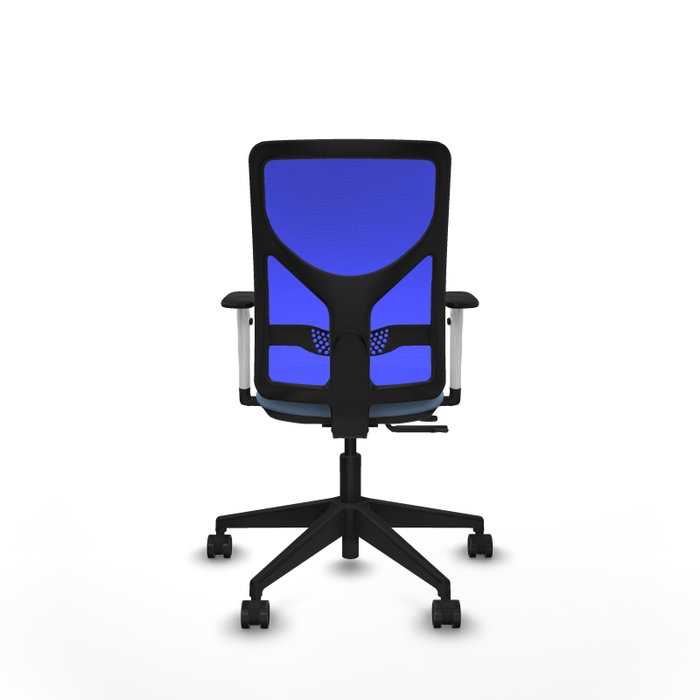 PIQUERAS Y CRESPO Silla de oficina Motilla con mecanismo Sincro/Traslack, Azul