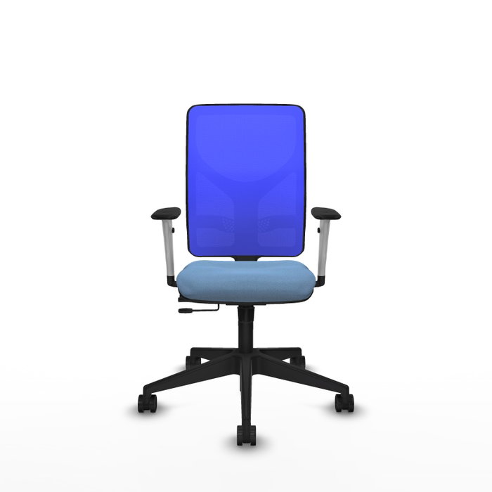 PIQUERAS Y CRESPO Silla de oficina Motilla con mecanismo Sincro/Traslack, Azul