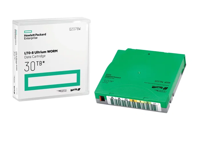 HP Enterprise HPE LTO-8 Ultrium WORM Data Cartridge 30TB Verde