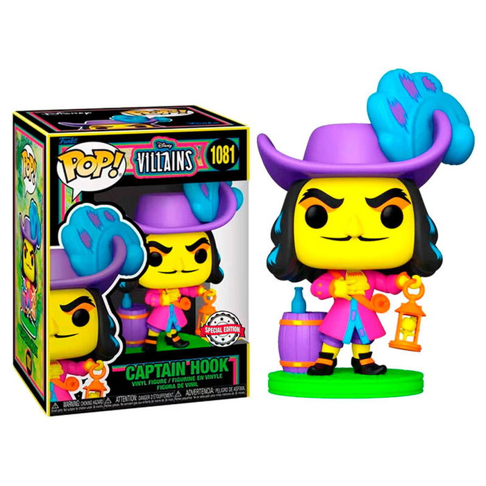 FUNKO Figura POP Disney Villains Hook Black Light Exclusive