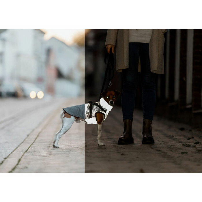 Abrigo para Perro Trixie Pontis Reflect Gris XXS Abrigo para Perro Trixie Pontis Reflect Gris XXS