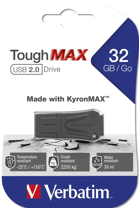 Verbatim ToughMAX USB 2.0 32GB Negro