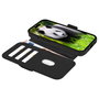 dbramante1928 Lynge MS Funda Folio de Cuero para iPhone 17 - Negro con Bolsillo para Tarjetas y Carga MagSafe