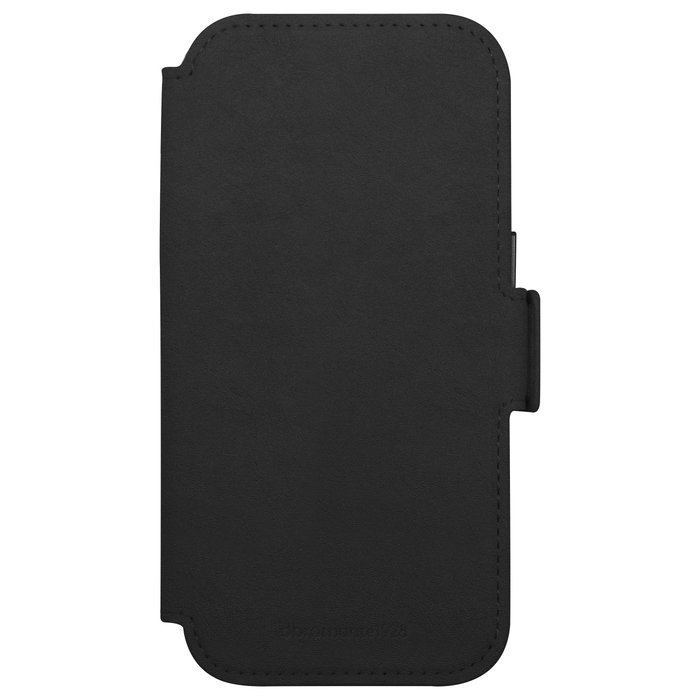 dbramante1928 Lynge MS Funda Folio de Cuero para iPhone 17 - Negro con Bolsillo para Tarjetas y Carga MagSafe