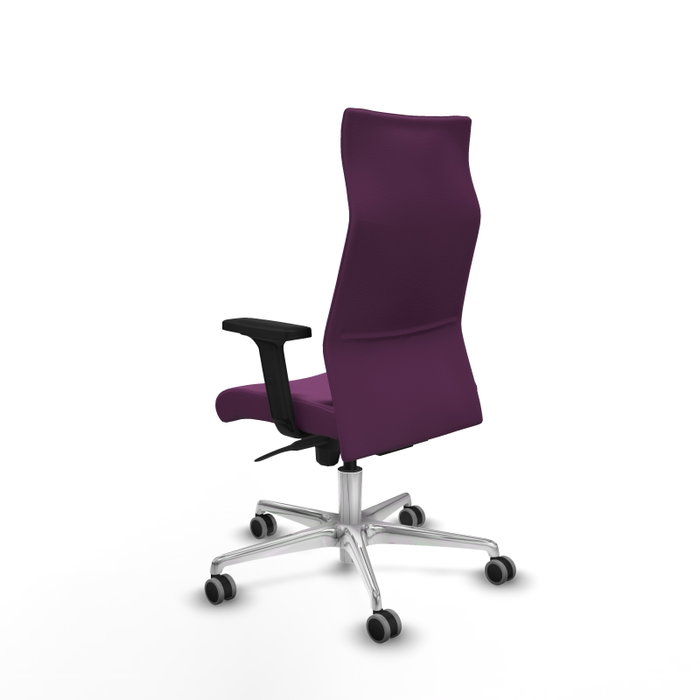 PIQUERAS Y CRESPO Sillón Albacete Morado con Mecanismo Sincro y Base de Aluminio PIQUERAS Y CRESPO Sillón Albacete Morado con Mecanismo Sincro y Base de Aluminio