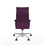 PIQUERAS Y CRESPO Sillón Albacete Morado con Mecanismo Sincro y Base de Aluminio