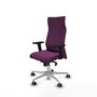 PIQUERAS Y CRESPO Sillón Albacete Morado con Mecanismo Sincro y Base de Aluminio