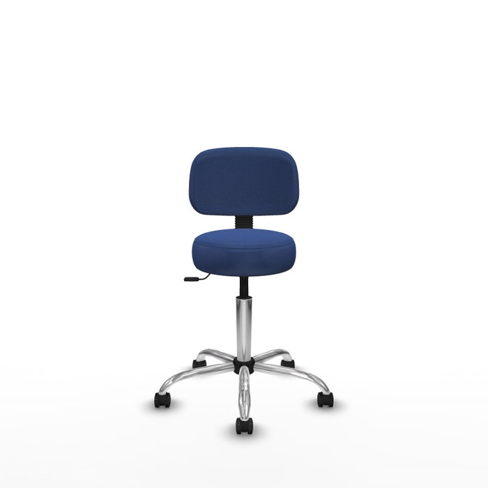 PIQUERAS Y CRESPO Silla Llanos giratoria azul marino con base cromada PIQUERAS Y CRESPO Silla Llanos giratoria azul marino con base cromada